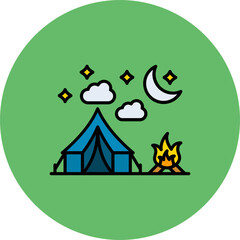 Night camp Icon