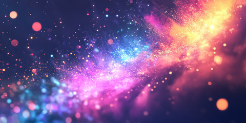 Bright fireworks background with colorful bursts against a night sky, ideal for celebration themes