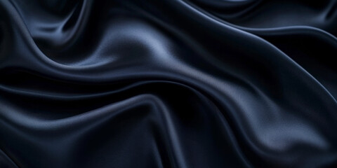 Obraz premium Minimalist monochrome background in deep navy blue, creating a sleek and sophisticated look