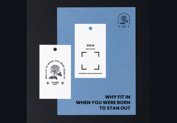 Branding Clothes Tags Mockup
