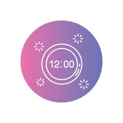 New Year's Eve vector icon stock illustration