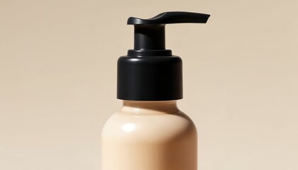 Discover How a Beige Cosmetic Bottle Enhances Your Skincare Routine with Chic Design