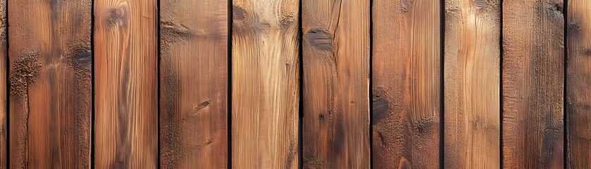 Close-up of a Weathered Wooden Wall with Vertical Planks