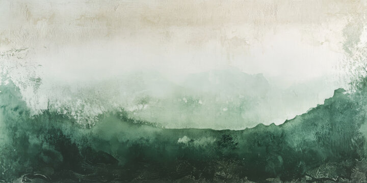 Subtle watercolor wash with vibrant green tones and a touch of grain for a natural, earthy textured effect