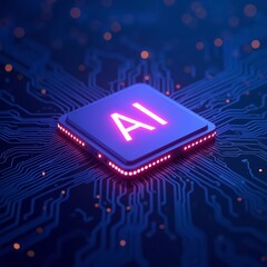 Fototapeta premium Explore the Revolutionary Impact of AI Technology on Modern Digital Solutions and Innovations