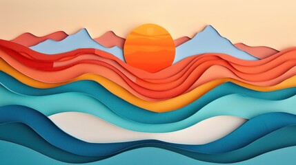 Abstract paper cut artwork blending textures, patterns, and negative space for striking compositions. Illustrations