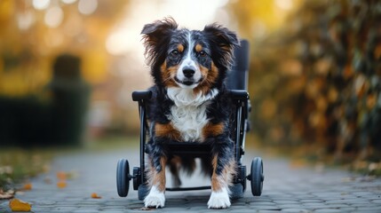 Animal rehabilitation specialists helping disabled pets improve mobility and quality of life.