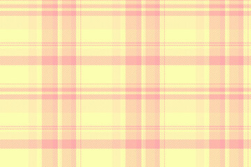 Warm check seamless tartan, revival vector background pattern. Apparel texture textile fabric plaid in lime and light colors.