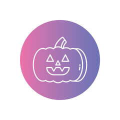 Halloween Pumpkin vector icon stock illustration