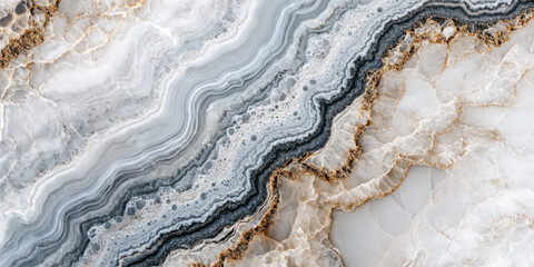 Fototapeta premium Marble texture in soft whites and grays with natural veining patterns