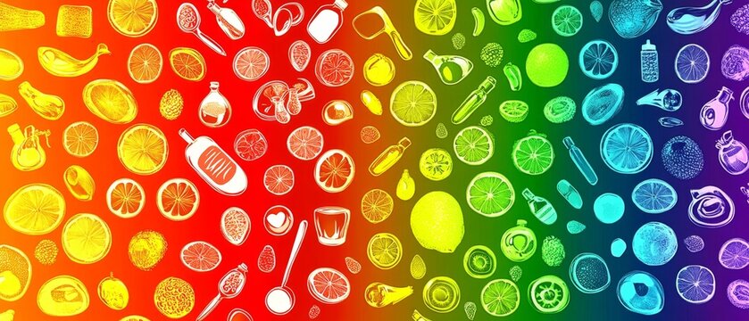 Preventive health habits and risk awareness, icons of wellness routines, lifestyle balance, proactive measures in a vibrant depiction of safe choices