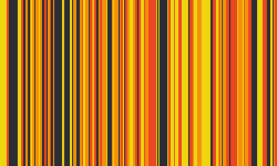 Obraz premium Pattern of vertical stripes, colorful thin and thick lines. Irregular stripe background, vector seamless texture. Abstract striped geometric design in bright colors.