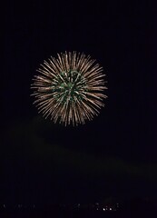 fireworks in the japan's sky