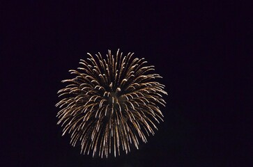 fireworks in the japan's sky
