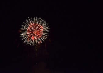 fireworks in the japan's sky