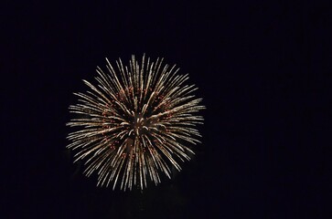 fireworks in the japan's sky