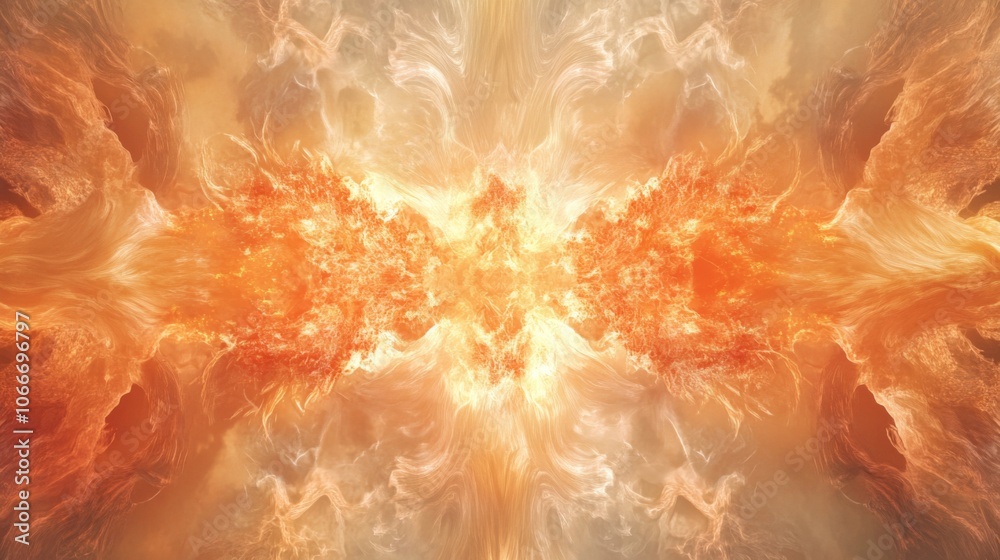 Poster stunning abstract fiery texture and swirl design