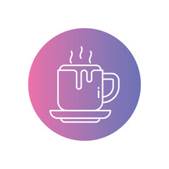 Hot Chocolate vector icon stock illustration