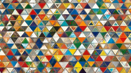Colorful Triangles Pattern for Creative Design