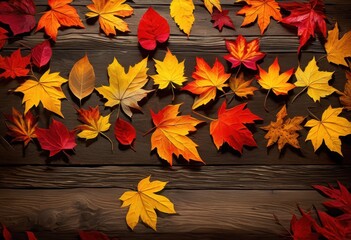 vibrant autumn leaves various colors displayed textured surface creating warm visual experience, foliage, nature, ground, orange, yellow, brown, landscape