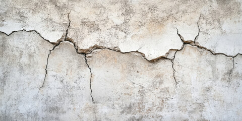 Obraz premium Concrete wall texture with weathered cracks and a gritty, urban feel