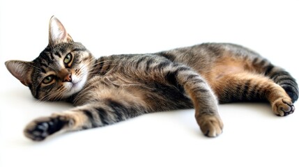 Obraz premium Cat with transparent background. Stock.