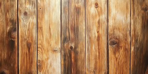 Obraz premium Rustic wooden planks background with natural grain and knots, ideal for country-style designs