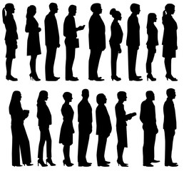 Business people in Queue 