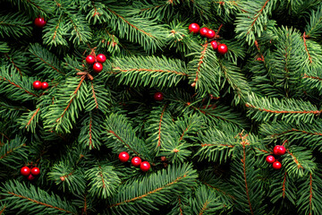 Christmas branches background
