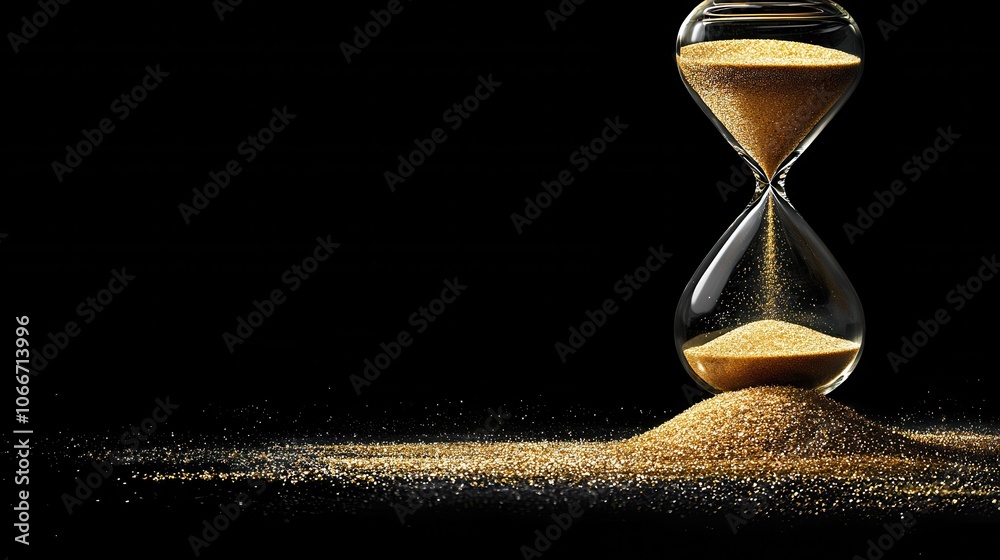 Aufkleber Capture the essence of time with a stunning hourglass image that evokes reflection and contemplation