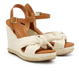 pair of brown leather shoes