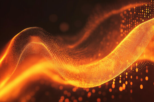 Digital binary code technology background