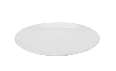white plate isolated on transparen png.