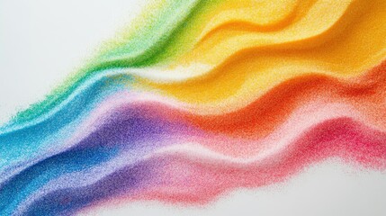 Colorful Waves of Granulated Texture