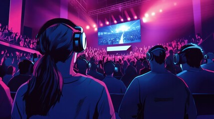 New live-streaming technologies enhancing the viewer experience with interactive features and real-time feedback. Illustrations