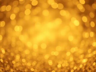 Gold defocused glitter background with copy space for luxury design projects, background