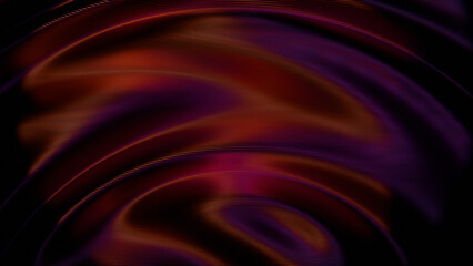 Abstract Flowing Gradient Waves in Dark Red and Purple Tones