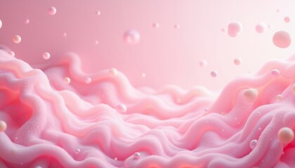 Fototapeta premium Vibrant Pastel Pink Background with Soft Swirling Patterns and Shapes