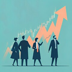 rising stock market, bullish investment, speculating investors