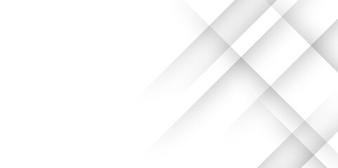 White abstract background geometry shine and 3D layer element vector for presentation design. abstract pattern design Space design concept Suit for business, landing page, wallpaper background.  