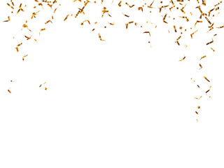 Obraz premium Golden confetti falling from the top of the image, creating a festive and celebratory atmosphere