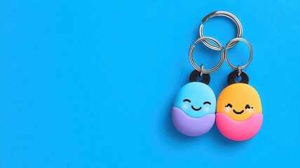 mini souvenir keychain adorable theme animation vivid