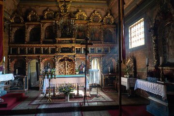 Owczary - cerkiew pw. Opieki Bogarodzicy - wnętrze  © wedrownik52