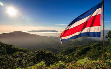 The flag of Costa Rica