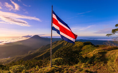 The flag of Costa Rica