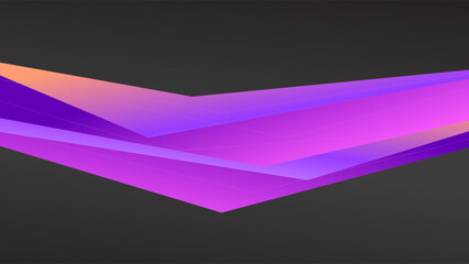 ABSTRACT GRADIENT DARK BACKGROUND DESIGN WITH GEOMETRIC SHAPES GRADIENT ORANGE PURPLE COLOR VECTOR TEMPLATE GOOD FOR MODERN WEBSITE, WALLPAPER, COVER DESIGN 