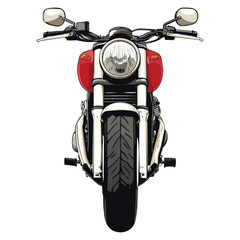 Fototapeta premium Top view of a motorcycle