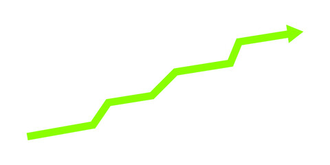upward green arrow graphic