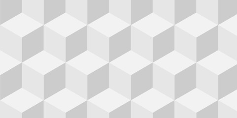 Abstract white and gray geometric style minimal blank cubic. Geometric pattern illustration mosaic, square and triangle wallpaper. seamless triangles shape mosaic backdrop art texture vector grid.