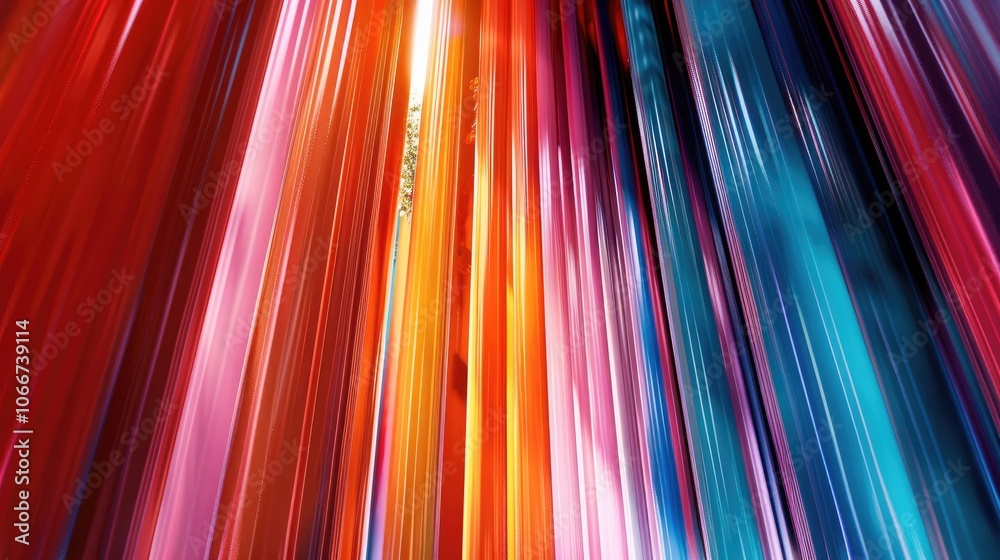 Aufkleber colorful vertical lines with copy space.